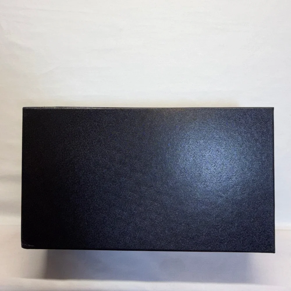 CHANEL Shoe Box Empty Black 13x7x4 Tissue Ribbon Camellia Flower Authentic